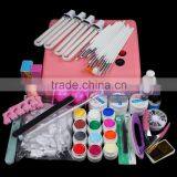 36W Lamp Light With 4 X 9W Tube 12 Color Acrylic UV Gel Nail Art Tools Sets thumbnail-1