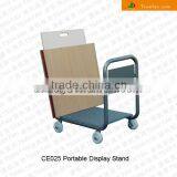 Small Plain Trolley Type Stone Slabs Display Rack/ceramic Tile Retail Display Trolley Rack -CE025