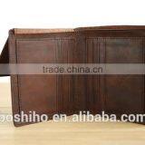 Custom Logo Design Men's Genuine Cowhide Leather