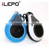 Portable waterproof mini keychain bluetooth speaker with voice function