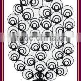 Metal Handicraft Floor Standing Pillar Black Wrought Iron Candle Holder thumbnail-1