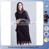 2016 Fashion Ladies O-neck Sleeveless Pattern Dress Women Fashion Dress thumbnail-3