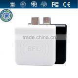 13.56mhz Mini USB Android Long Range Rfid Card Reader , Handheld Rfid Reader Price