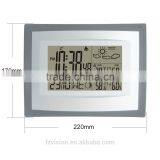 Wireless Weather Station, Wall/Table Clock Weather Station, Weather Station Hygrometer With 2 Sensors as a Gift thumbnail-3