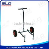 foldable fishing tackle trolly with two wheels