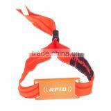 One Time Use RFID F08 Woven Fabric Wristband / Bracelet thumbnail-2