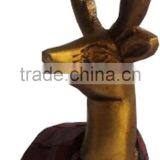 Bronze Deer With Stone Work Finish thumbnail-2