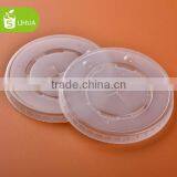 Custom Clear Plastic PS Flat Lids for Paper Cup China Manufactory Price thumbnail-2