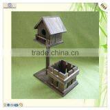 Популярный элегантный деревянный виночный ящик в форме домика с садом thumbnail-3