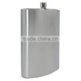 178oz Stainless Steel Hip Flasks Laser Welding Mirror Flask With Leather Package thumbnail-2
