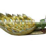 Shinning Coating Delicate Resin High Quality Peacock Statues thumbnail-3