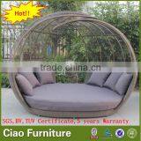 Outdoor Leisure Sun Bed Garden Furniture Rattan Daybed thumbnail-1
