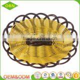 Fancy Modern Design Home Kitchen Accessories Woven Oval PP Plastic Fruit Basket thumbnail-3