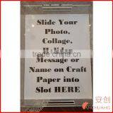 Clear Acrylic Tray With Insert Slot for Custom Photo or Paper - Lucite - Includes Guide and Video Training thumbnail-2