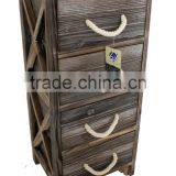 Rustic Furniture Drawer Cabinet Unfinished Wood Furniture Wholesale thumbnail-2