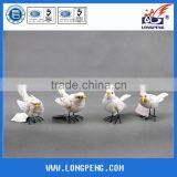 Cute Small White Polyresin Bird for Garden Decoration & Indoor thumbnail-1