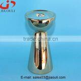 Good Sales Weddings Decoration Ceramic Plating Gold Candle Stand thumbnail-2
