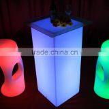 Led Light Stand up Bar Tables, High Bar Cubic Table With Led Light thumbnail-5