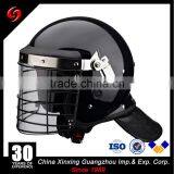 Anti riot police helmet with visor black pc custom riot control helmet sale