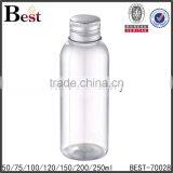 Cosmetic Lotion Beard Oil Essential Oil Round Shoulder PET Screw Cap Clear 100ml Plastic Bottle for Oil 2017 Hot New Products thumbnail-4