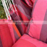 Pink Stripe Polyester Hanging Hammock Chair With Cushion thumbnail-2