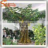 China Factory Large Indoor Decorative Artificial Fake Plastic Fiberglass Jack Fruit Trees Tropica Fruit Trees for Sale thumbnail-3