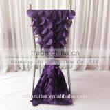 35cm*200cm 3D Taffeta Chiavari Chair Sash 20PCS A Lot Free Shipping (Purple Wafer & Cream Leaf Shape) 2 Style Can Be Choose thumbnail-2