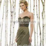 2 Pieces Satin Long Sleeve Beaded Mother Bride Outfits thumbnail-2