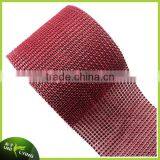 Hot Sell! Rhinestone Ribbon 24 Rows Plastic & Metal Crystal Rhinestone Trim Mesh Roll thumbnail-6