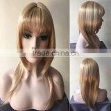 Best Selling Natrual Blonde Girls Hair Wig Silky Straight Lace Front Wigs For European Women thumbnail-4