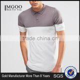 MGOO Hot Sale 100 Cotton Polo Plain Short Sleeves Custom Embroidery Or Print Contrast Purple White Color thumbnail-1