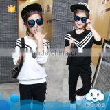 AS-594G Navy Style Casual Suit New Spring Autumn Kids Clothes Cotton Girls Sport Suit Set Long Sleeve Children Clothes Set