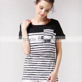 Bottoming Maternity Clothing Wild Breastfeeding Clothes Loose and Comfortable Nursing T-shirts thumbnail-2