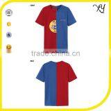 2017 Fashio Cool Contrast Color Blue and Red T-shirt Girl Drifit Sports t Shirt thumbnail-1