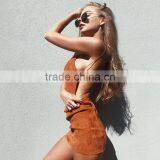Hollow Out I Ladies Dresses Suede Fabric Fashion Backless Women Sexy Dress thumbnail-3