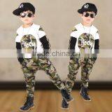 100% Cotton Handsome Military Uniform Baby Winter Clothes and Printing Baby Words Children Hoodies Sets thumbnail-2