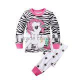 S32654W Kids Cartoon Cotton Pajamas Boys Girls Home Sleepwear Set Casual Pajamas thumbnail-3