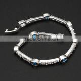 925 Sterling Silver Cubic Zirconia Sterling Silver Bracelets Wholesale Fashion Jewelry thumbnail-2
