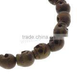 Peach Wood Bracelet Bamboo Wood Bangle Bracelet Wood Bead Bracelet thumbnail-2