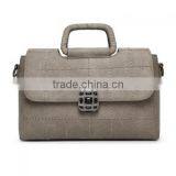 Korea Style Women PU Leather Green Shoulder Bag Polyester 82649 thumbnail-2