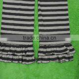 Womans Yoga Pants Stripe Ruffle Pants Loose Cotton Trousers thumbnail-3