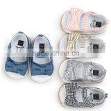 Denim Baby Girl Shoes, Stripe Baby Girl Shoes thumbnail-2