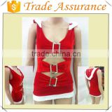 Hotsale Xmas saxy Claus santa's outfit costume for girl