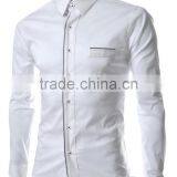 Best Price Korean Style Fashion New Model Slim Fit Casual Shirt for Men thumbnail-3