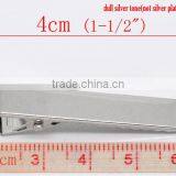 Wholesale Hair Accessories Silver Tone Prong Barrettes Hair Clips thumbnail-2