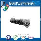 Made in Taiwan ISO 2010 Slotted Raised Countersunk Oval Head Machine Screw DIN 964 thumbnail-5