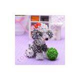 3d Handmade Beaded Dog Cut 2013 Animal Crystal Charm thumbnail-3
