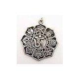 Competitive Price Eco-friendly Antiqued Non-toxic Antirust Matt Tibetan Silver Pendants thumbnail-1