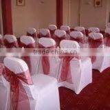 Cape Sash for Chair Cover Polyester Organza Chair Sash Banquet Chair Cover With Organza Sash