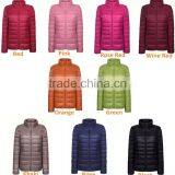 2016 Windproof Ultralight Folding Ladies Green Down Jacket thumbnail-6